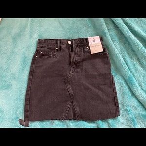 Black jean skirt